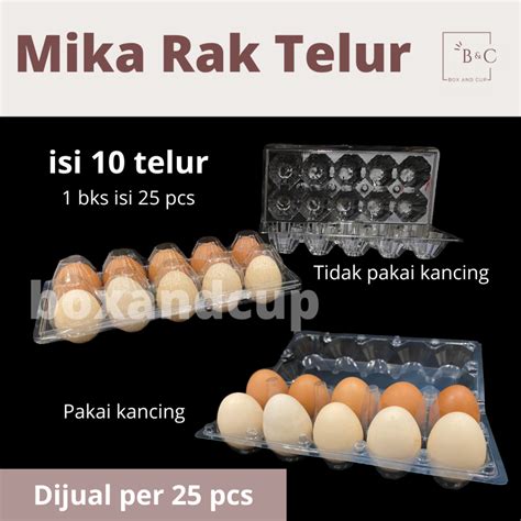 Jual Mika Telur Egg Tray Tray Telur Box Rak Telur Plastik Isi 10