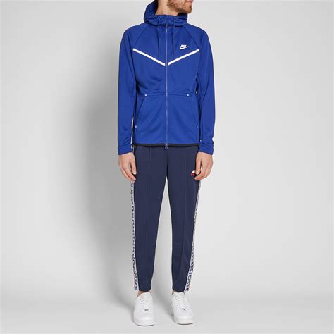 Nike Tech Fleece Hoody Deep Royal Blue And White End Uk