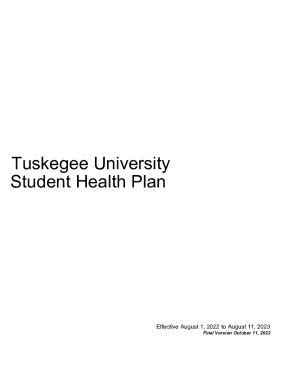 Fillable Online Tuskegee University Student Health Services Medical