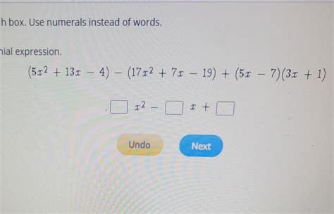 Type The Correct Answer In Each Box Use Numerals Instead Of Words