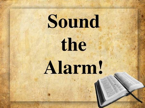 Ppt Sound The Alarm Powerpoint Presentation Free Download Id5554005