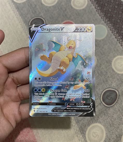 Dragonite V Alternate Full Art Pokemon Evolving Skies Aa Hobbies