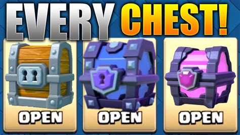 Clash Royale Opening Every Chest All Chests Unlocked Super Magical