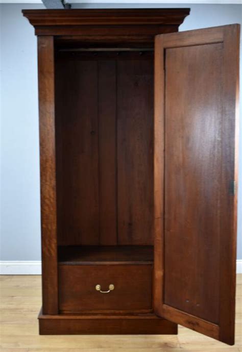 Antique Victorian Mahogany Single Door Wardrobe Antiquescouk