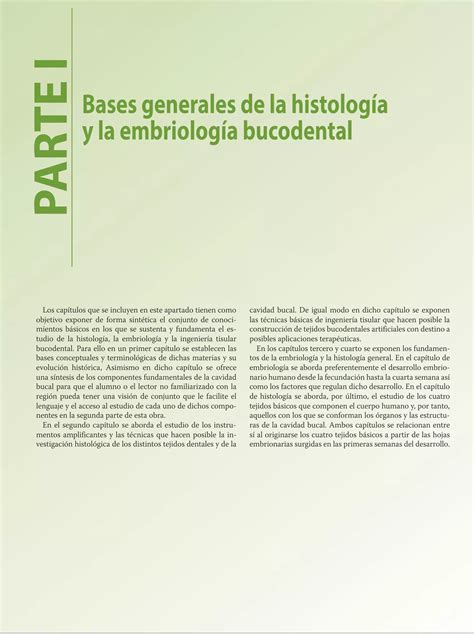 Libro De Histolog A Embriolog A E Ingenier A Tisular Bucodental Pdf