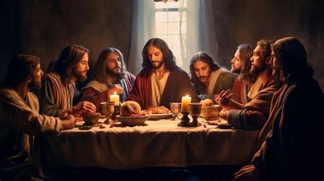 Premium Photo Jesus At The Last Supper