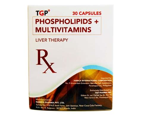 Tgp Phospholipids Multivitamins Liver Therapy Capsules