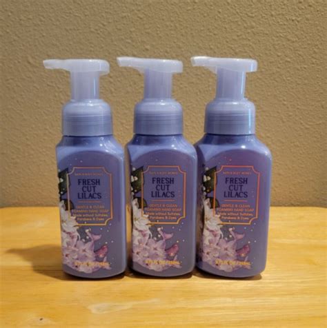 Bath And And Body Works Fresh Cut Lilacs Foaming Hand Soap 3 Pc Ebay