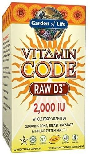 سعر ومواصفات Garden of Life Vitamin D3 Vitamin Code Raw Whole Food D3