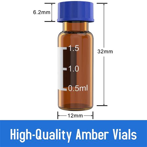 Buy SCIEEN Autosampler Vial 2ml HPLC Vial Amber Lab Vial Sample Vial