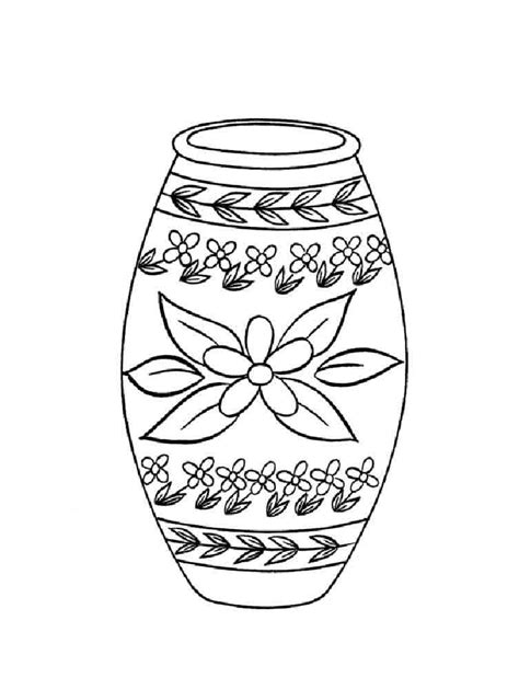 Vase Coloring Pages To Download And Print For Free