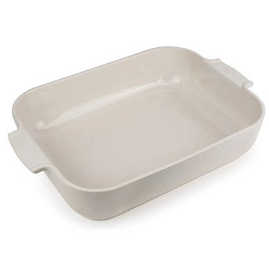 Plat à Four Rectangulaire Peugeot Appolia Ecru 34 cm Cuisineetcocotte