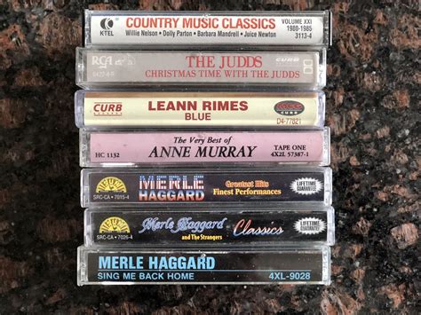 Vintage Country Music Cassette Tapes Lot Total 7 Cassettes Ebay