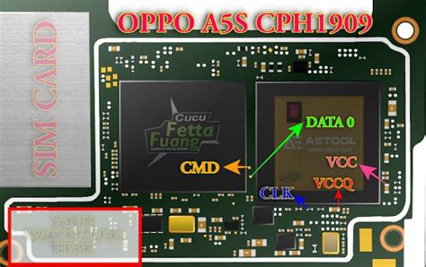 Oppo A5s AX5s ISP EMMC PinOUT To ByPass FRP And Pattern Lock