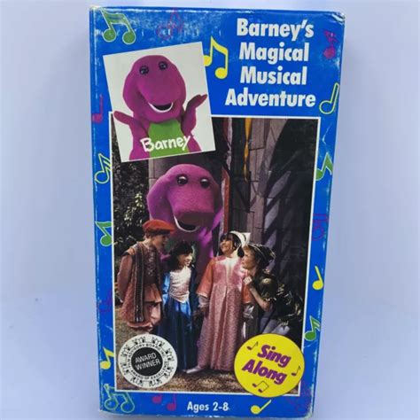 BARNEY BARNEYS Magical Musical Adventure VHS 1993 FREE SHIPPING