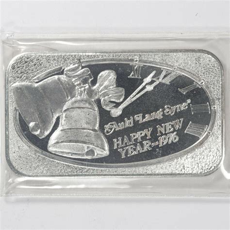 1 Oz Silver Art Bar Happy New Year 1976 3884480940