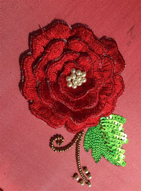 3d Rose Embroidery