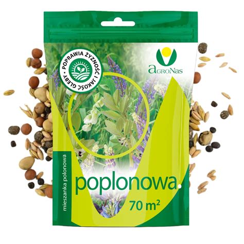 POPLON MIESZANKA STRĄCZKOWO ZBOŻOWA ŁUBIN GROCH BOBIK nawóz 1kg Agronas