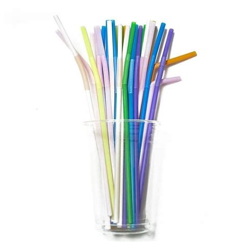 Biodegradable Pla Eco Straws Compostable Disposable Bent Straws Wallis