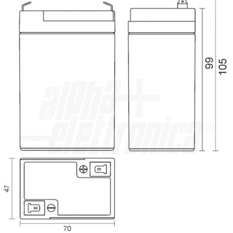 Bp Batteria Al Piombo V Ah Agm Alpha Elettronica