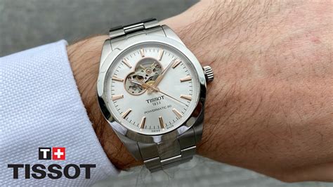 Tissot Gentleman Powermatic Open Heart Mm Youtube