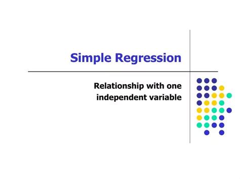 Ppt Simple Regression Powerpoint Presentation Free Download Id 919457