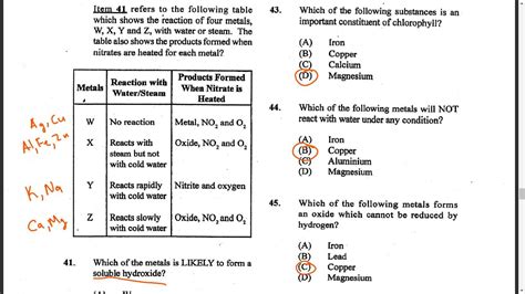 CXC CSEC Chemistry Paper 1 June 2018 A Very Simple And Clear