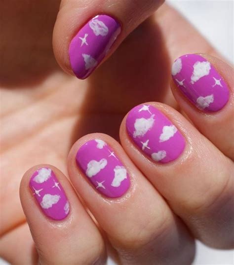 Cute Cloud Nail Designs Paisley Sparrow