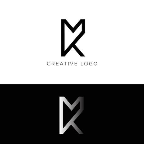 Premium Vector Mk Initial Letter Logo Design