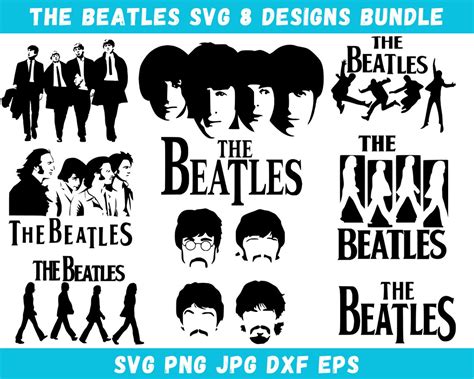 The Beatles Svg Bundle The Beatles Shirt Svg The Beatles Png Music