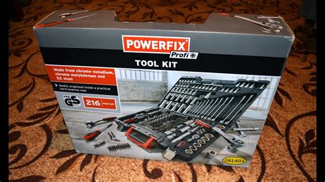 Powerfix Profi 216 Pieces Tool KIT UNBOXING Lidl 80 YouTube