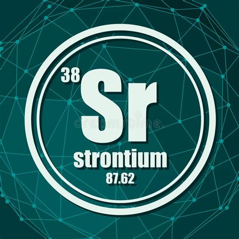 Strontium Chemical Element Stock Vector Illustration Of Design Physics 137402585