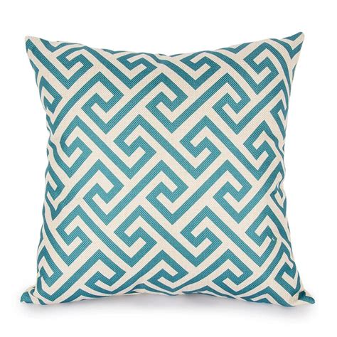 Quatrefoil Teal Turquoise Throw Pillow Case 45x45cm Decorative Cushion ...