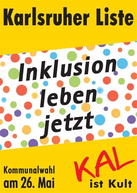 KAL Plakate 2019 Karlsruher Liste KAL