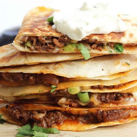 Ground Beef Quesadillas - Slow The Cook Down