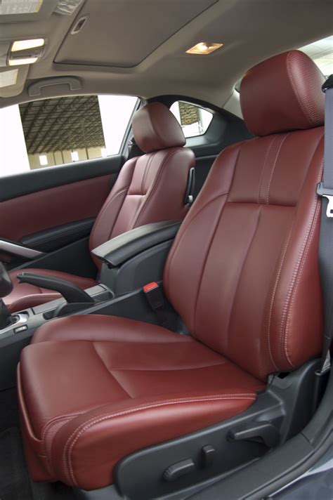 Nissan Altima Coupe Red Leather Interior