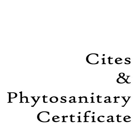 Cites And Phytosanitary Certificate Tongcactus