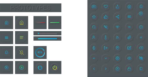 Neumorphic Buttons Figma