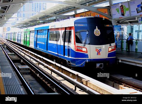 The Bts Skytrain At Asok Station In Bangkok Stock Photo Alamy