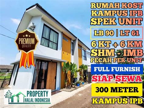 Jual Rumah Kost Putri Kampus Ipb Dramaga Bogor Shm Imb Kt Km