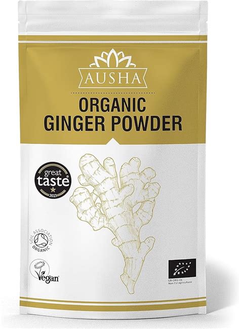 Ausha Organic Ginger Powder 500g L Ground Ginger Root Tea L Cooking