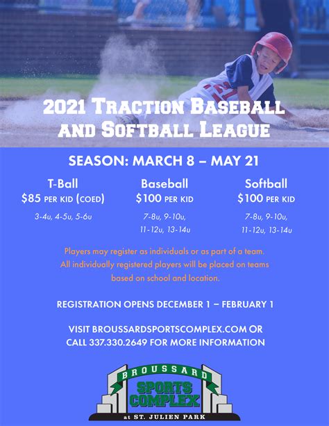 Broussard Sports Complex registration open