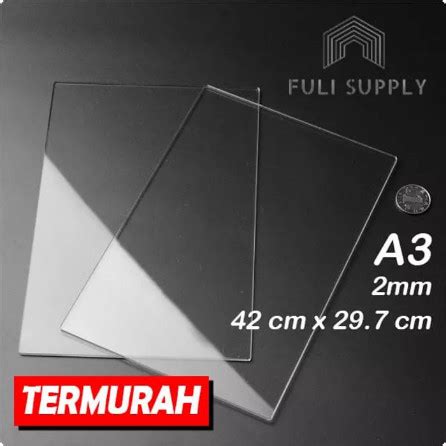 Jual Akrilik Lembaran Acrylic Ukuran A Tebal Mm Kota Surabaya