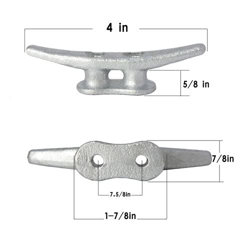 Boat Dock Cleats 4 Inch Hot Dipped Galvanized Boat