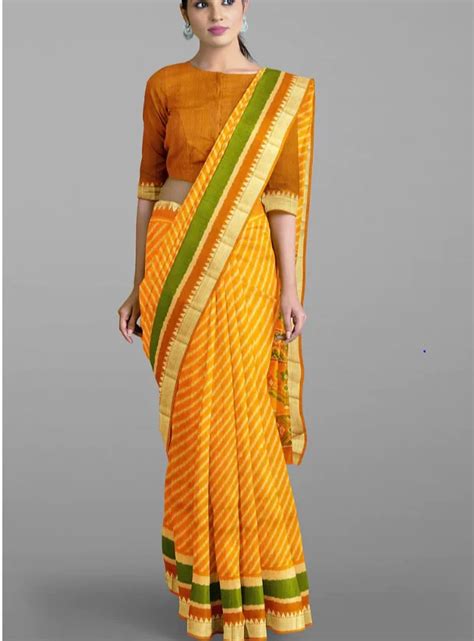 Kalamandir Latest Mustard Lahariya Print Silk Saree With Contrast