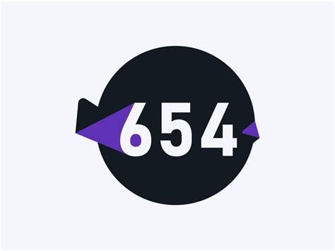 654 número logo icono diseño vector imagen. número logo icono diseño ...