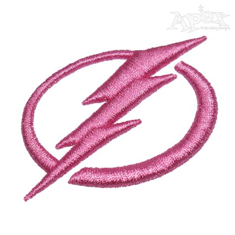 Lightning 3d Puff Embroidery Design Apex Monogram Designs And Fonts