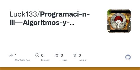 Github Luck Programaci N Lll Algoritmos Y Estructuras De Datos