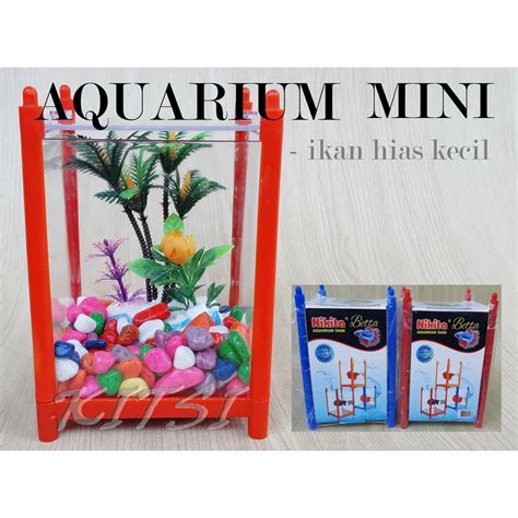 Jual Akuarium Kecil Akuarium Mini Ikan Hias Kecil Nikita Betta Mini