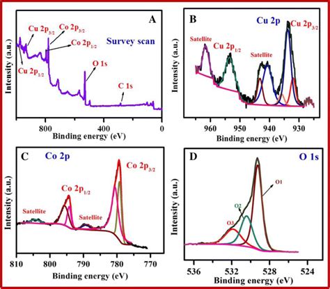 Xps Spectrum Of Cuco O A Survey Scan B Cu P C Co P D O S